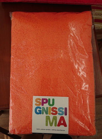 Handtuch + Gast - Paar - Menorca - Caleffi - ORANGE
