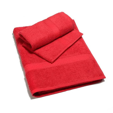 Asciugamano + Ospite -  Coppia - Minorca  - Caleffi -  ROSSO
