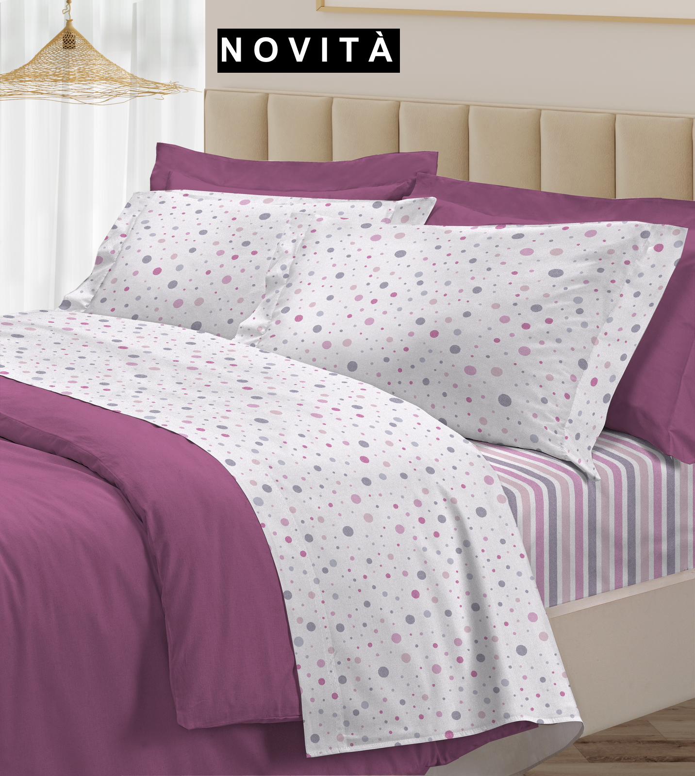 Completo Letto Matrimoniale IL POIS 30VENTISETTE- ROSA