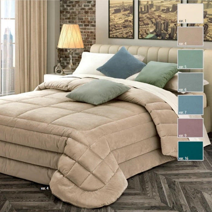 DAMASCO CIELO Steppdecke – Dreaming Caleffi – aus Baumwollsatin