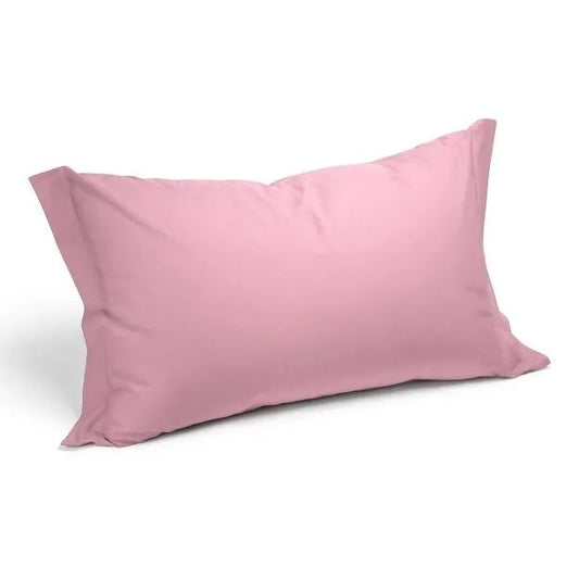 Zweierpack Kissenbezüge mit zwei Volants in ROSA von Caleffi