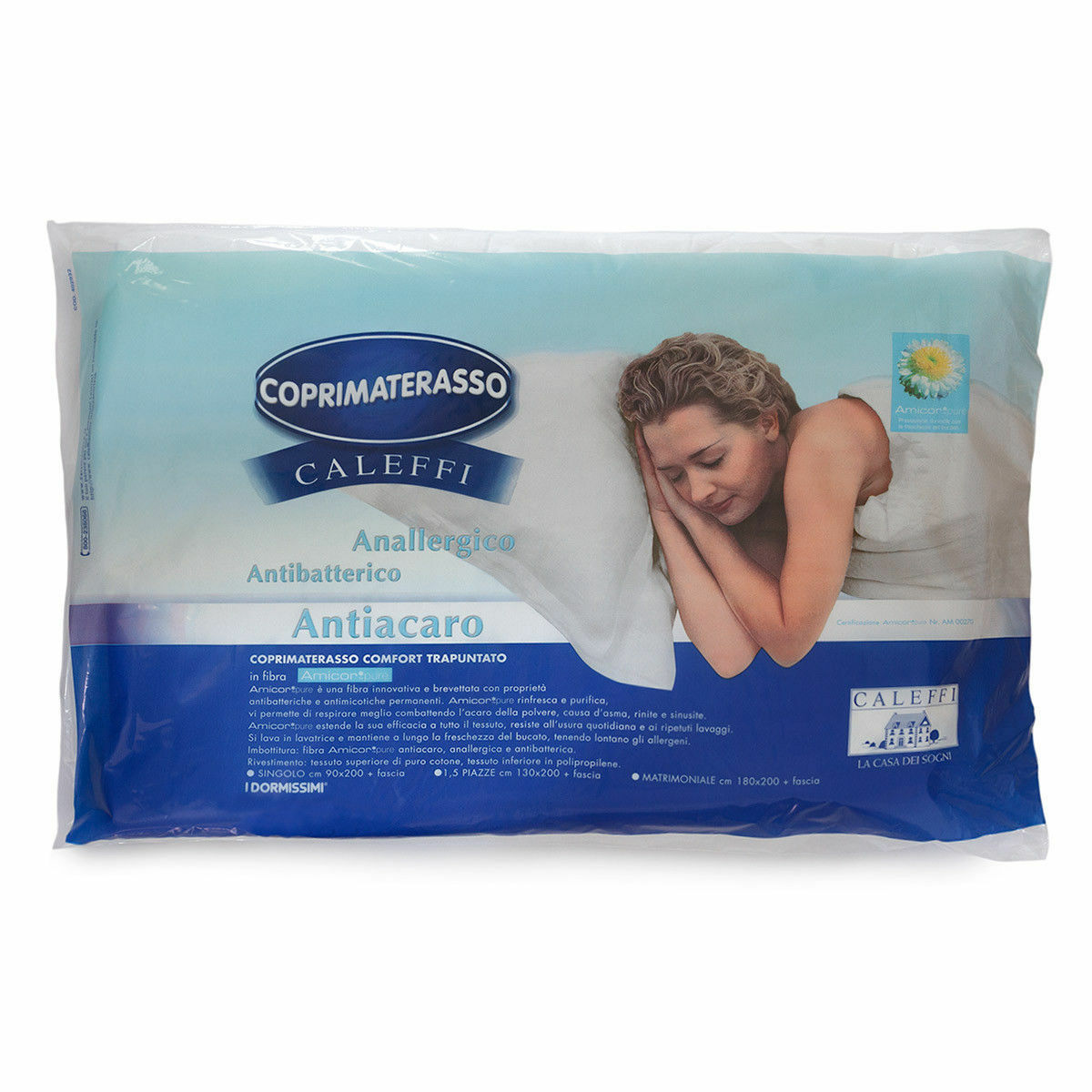 Caleffi Anti-Milben-Matratzenbezug – Einzelbett