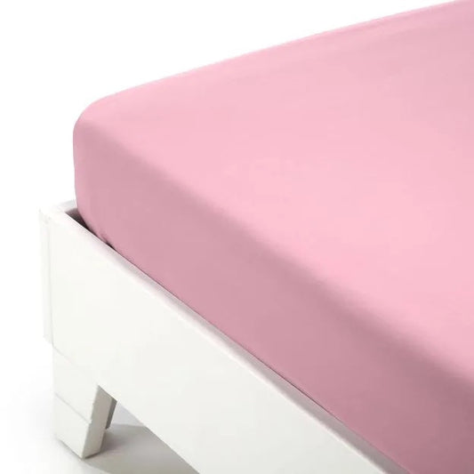 Spannbettlaken – Stretch-Jersey – Rosa – Caleffi
