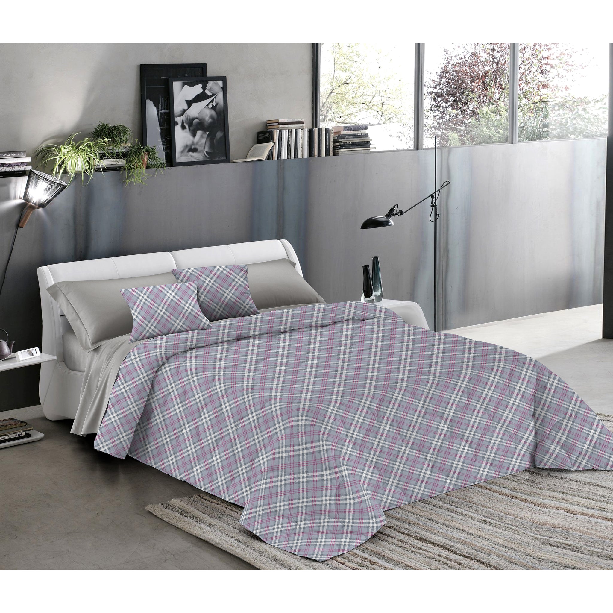 Couette ÉTÉ 100gr - Pensées Délicates - GRIS
