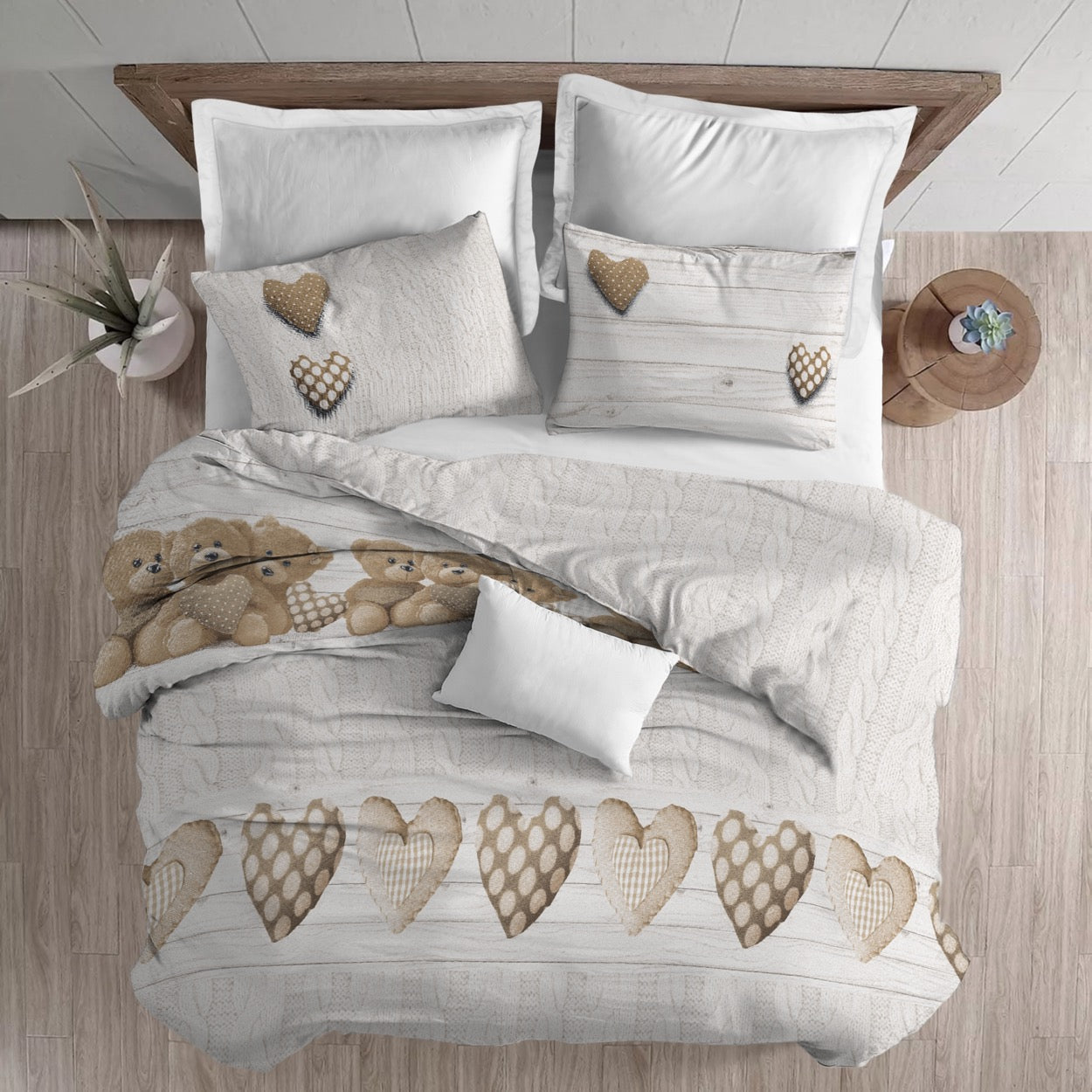 Copripiumino Orsetti - BEIGE  Singolo